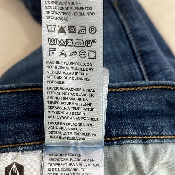 Levi’s 311 Shaping Skinny Jeans Blue Swell Dark Wash Red Tab Size 28 - Picture 9 of 12